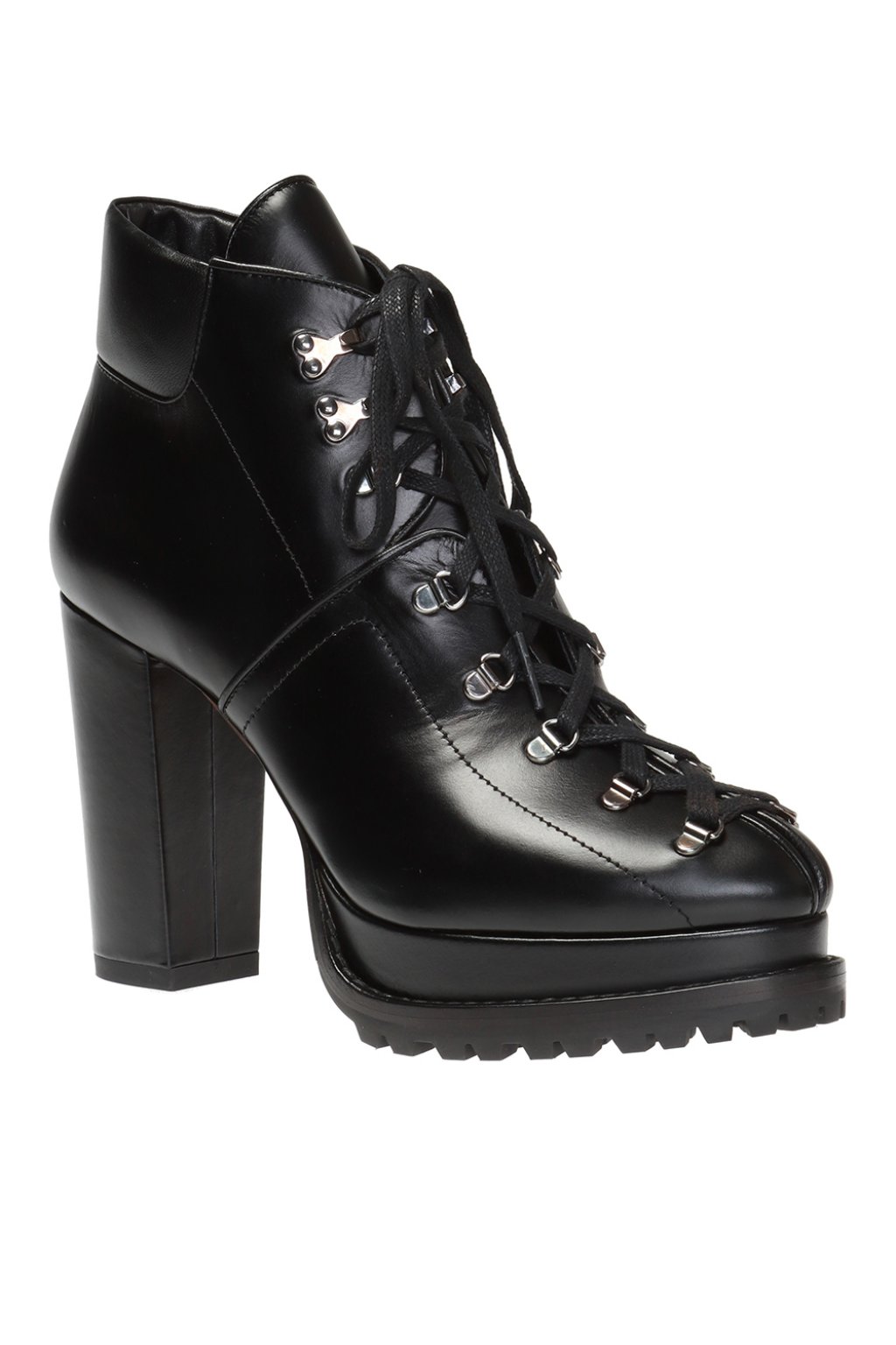 Alaïa Platform ankle boots with stitching