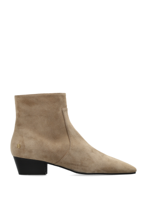 Botines de ante con tacón