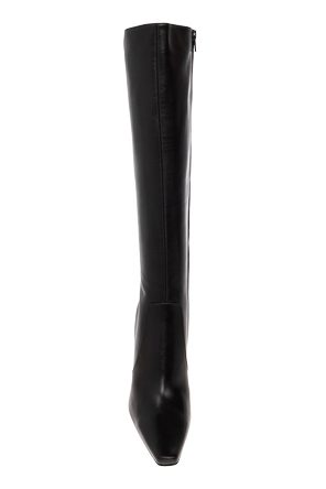 Saint Laurent Black leather heeled boots