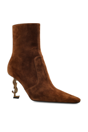 Saint Laurent ‘Opyum’ suede ankle boots