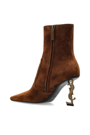 Saint Laurent ‘Opyum’ suede ankle boots