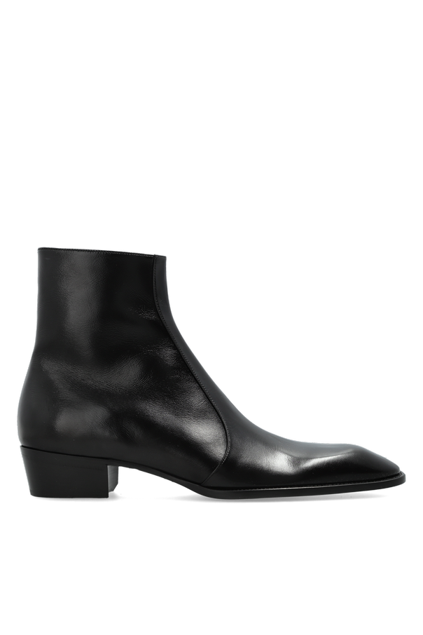 Saint Laurent Botines de cuero 'Aurelien'