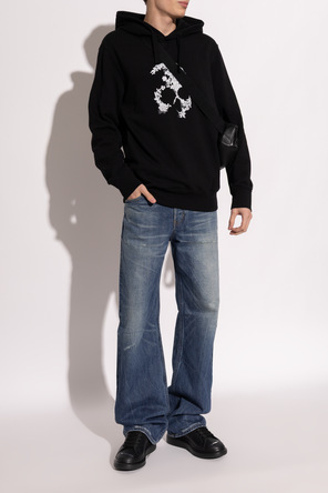 Alexander McQueen Leather sports shoes with logo