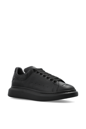 Alexander McQueen Leather sports shoes with logo