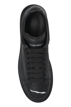 Alexander McQueen Leather sports shoes with logo