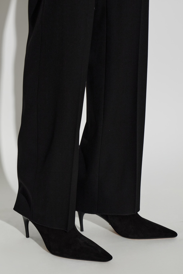 Balenciaga ‘Duchesse’ suede heeled ankle boots