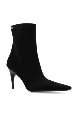 Balenciaga ‘Duchesse’ suede heeled ankle boots