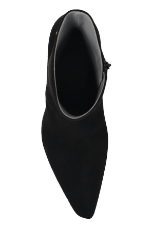 Balenciaga ‘Duchesse’ suede heeled ankle boots