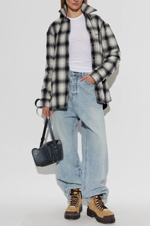 Balenciaga Заемни боти до глезена с ефект „vintage“