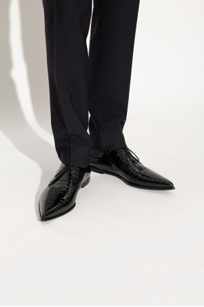 ‘achille’ derby shoes od Dolce & Gabbana Patchwork 105mm Stiletto Boots