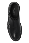 Dolce & Gabbana BLACK Leather shoes with decorative perforation