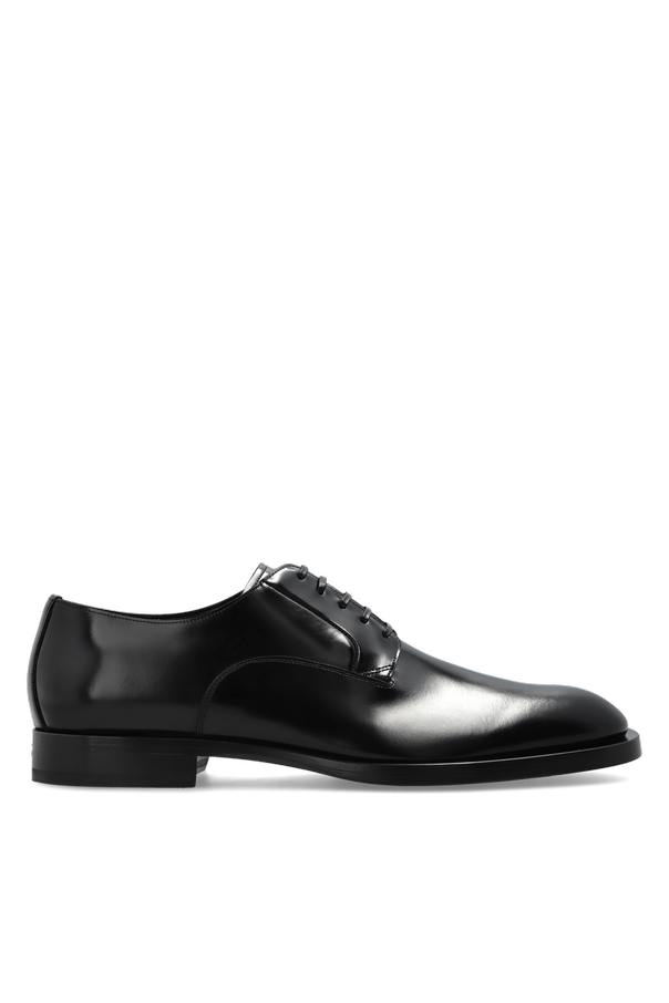 Black leather ‘derby’ shoes od Dolce & Gabbana