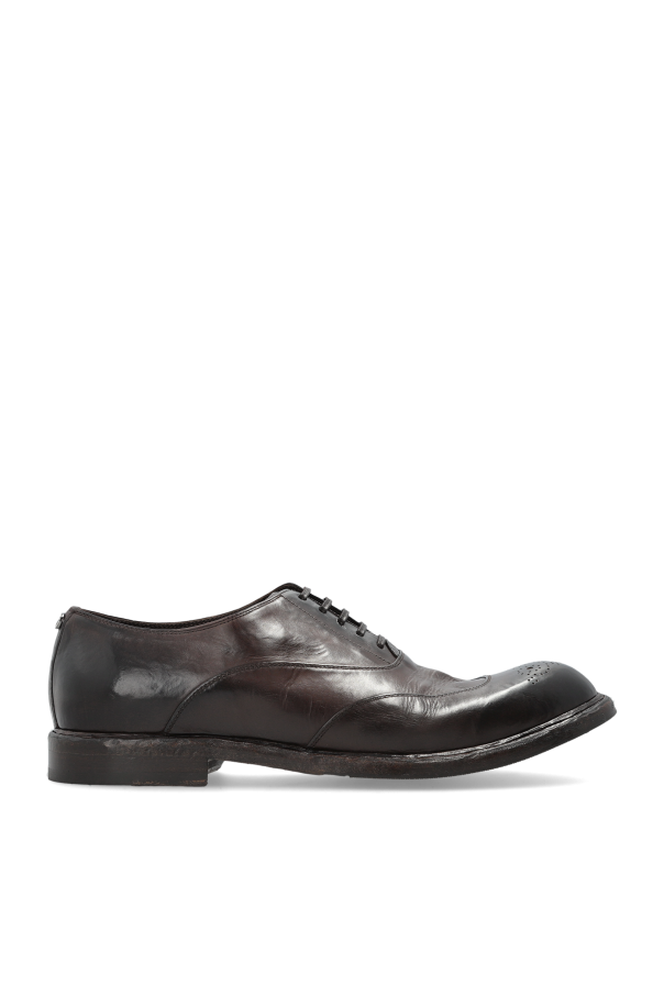 Leather shoes with a 'vintage' effect od Dolce & Gabbana