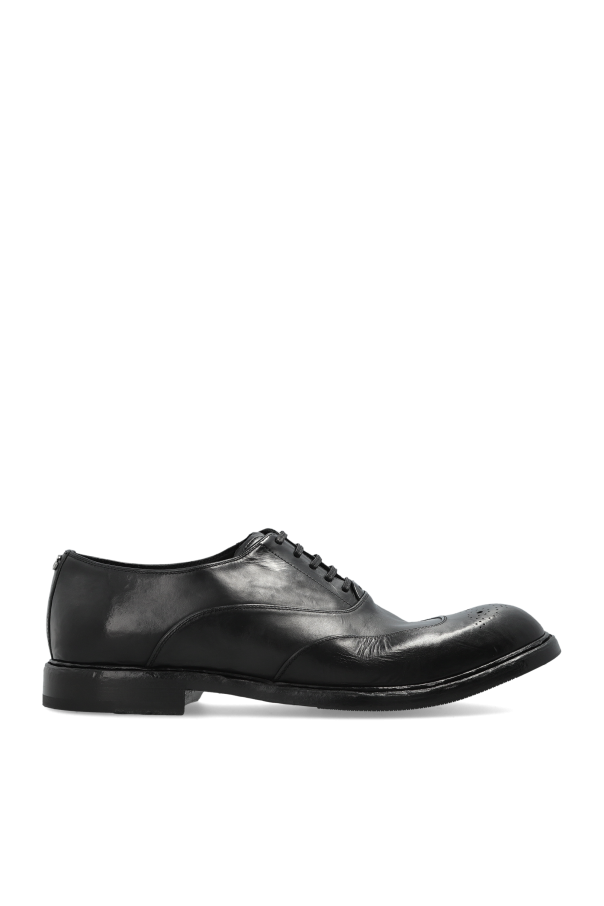 Leather shoes with a vintage effect od Dolce & Gabbana