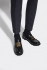 jeans with marbled print dolce gabbana trousers gyjdad Leather loafers