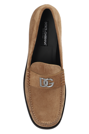 DOLCE & GABBANA OPENWORK POLO SHIRT Suede loafers