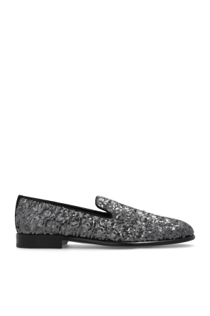 Slip-on shoes with sequins