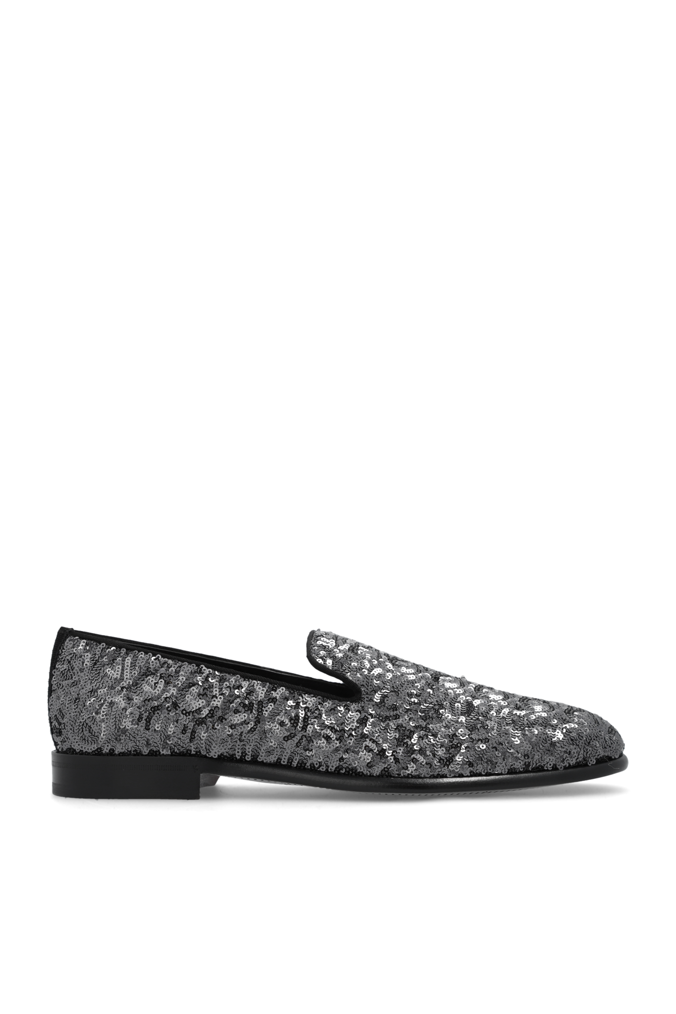 Silver Slip-on shoes with sequins Dolce & Gabbana - Vitkac GB