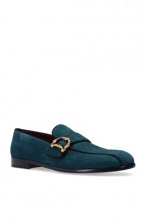 Dolce & Gabbana Mans Portofino White Leather And Patent ‘Leonardo’ loafers