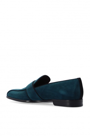Dolce & Gabbana Mans Portofino White Leather And Patent ‘Leonardo’ loafers