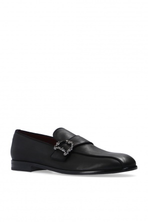 lace trim top dolce gabbana top Leather loafers