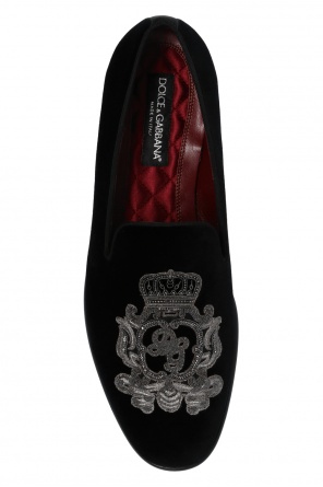 dolce Abito & Gabbana all-over logo print boxers ‘Leonardo’ loafers
