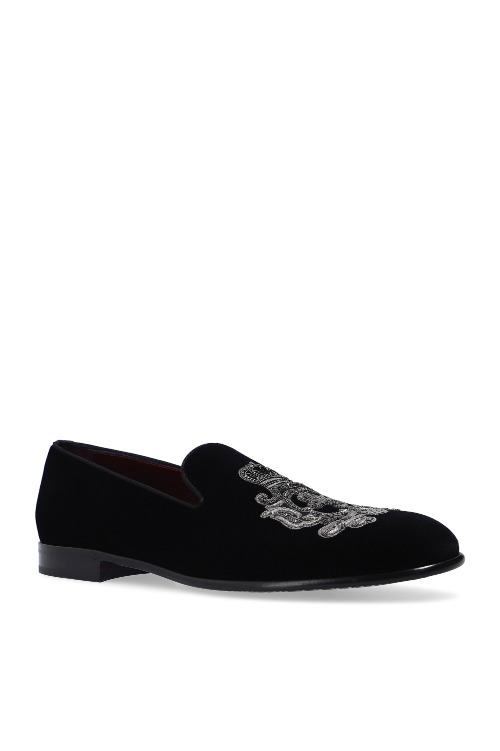 dolce & gabbana black logo jeans ‘Leonardo’ loafers