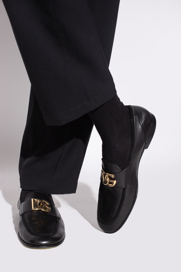 Dolce & Gabbana Zippy Coin Portemonnaie Leopard Canvas Leather loafers