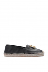 Dolce & Gabbana Man's Single-breasted Black Wool Tailored Leather espadrilles