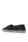 Dolce & Gabbana Man's Single-breasted Black Wool Tailored Leather espadrilles