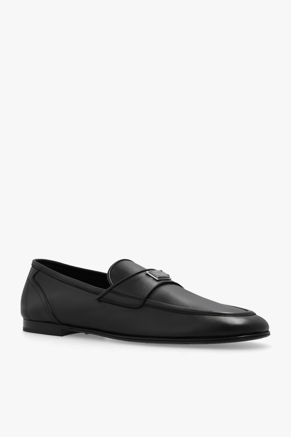 Dolce & Gabbana Single-breasted One Button Jacket Leather loafers