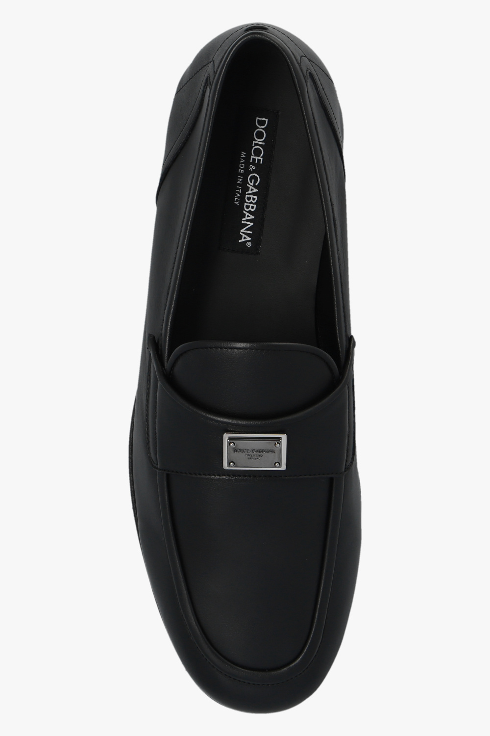 Dolce & Gabbana Single-breasted One Button Jacket Leather loafers