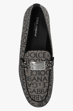 Dolce & Gabbana logo-plaque slim-fit jeans Dolce & Gabbana fluted lace midi skirt
