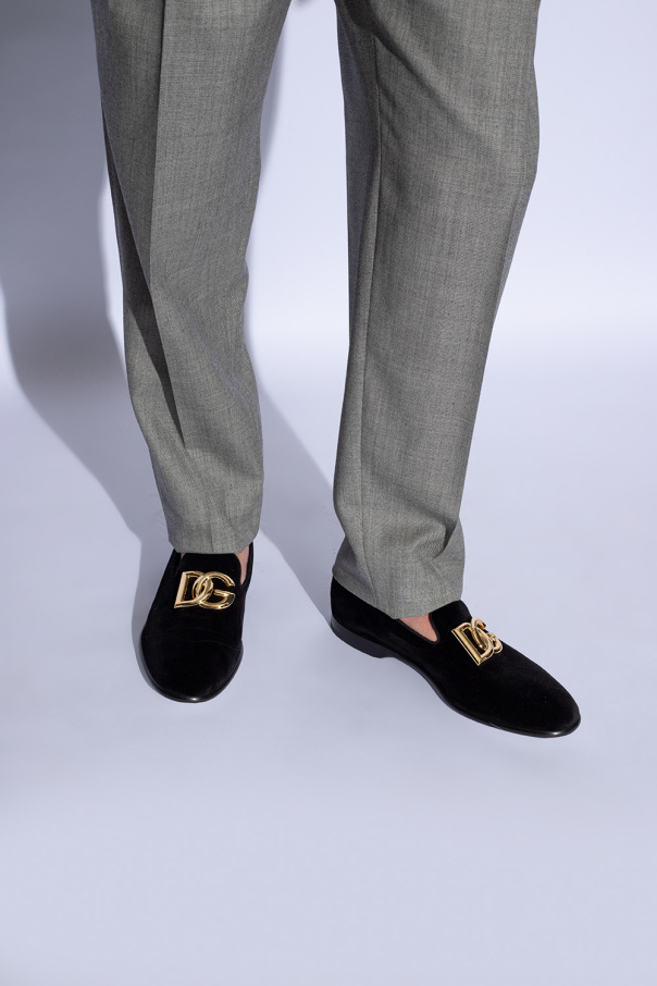 Dolce & Gabbana Aksamitne buty typu ‘loafers’