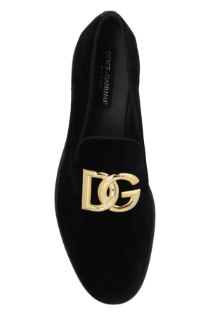 dolce ns1 & Gabbana logo-plaque backpack Velvet loafers