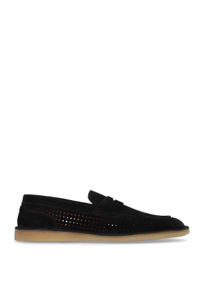 Zamszowe buty typu `loafers`