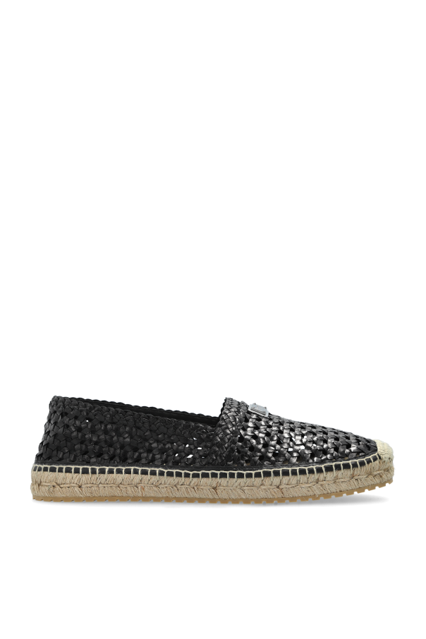 Dolce & Gabbana Espadryle z aplikacją z logo