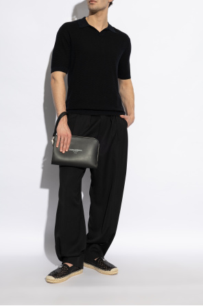 Dolce & Gabbana Espadryle z aplikacją z logo