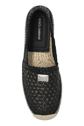 Dolce & Gabbana Espadryle z aplikacją z logo