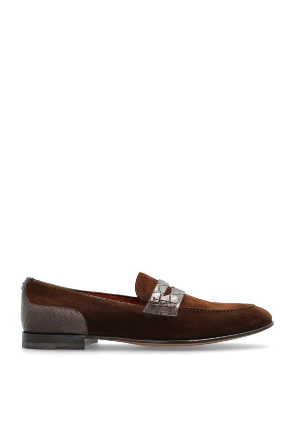 Suede "loafer" shoes od Dolce & Gabbana