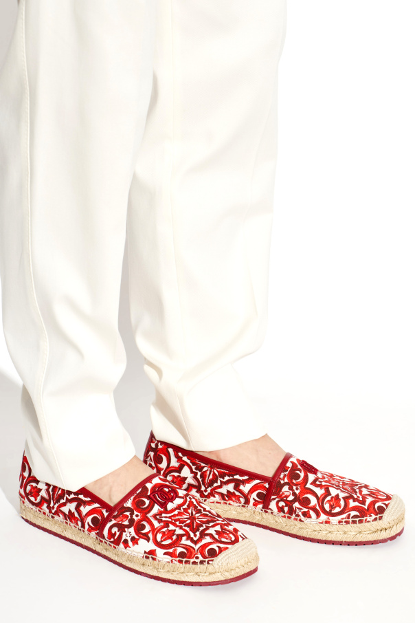Dolce & Gabbana Espadrilles with "Majolica" pattern