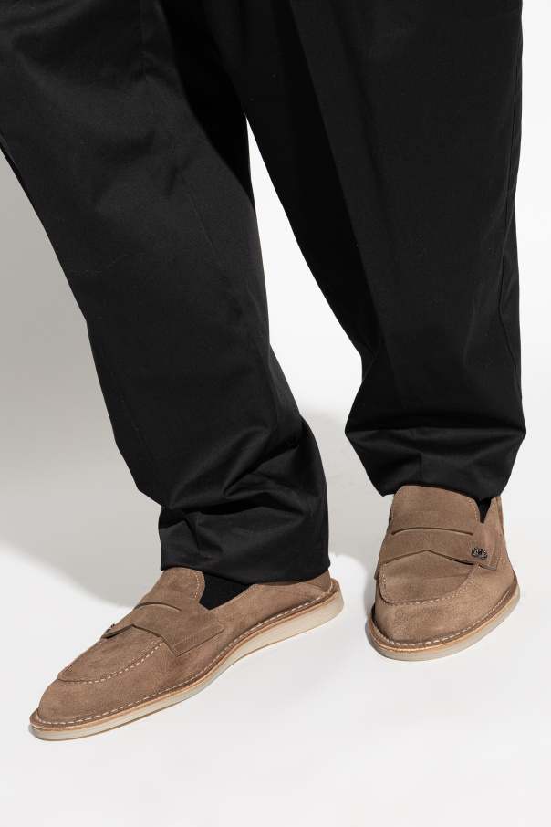 Dolce & Gabbana Suede shoes with logo