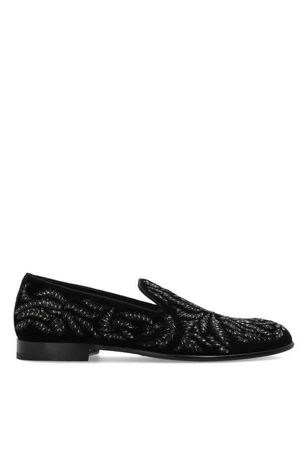 Shoes with shimmering ‘Loafers’-type embellishments od Dolce & Gabbana