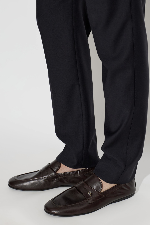 Dolce & Gabbana Sapatos de couro tipo "loafers"