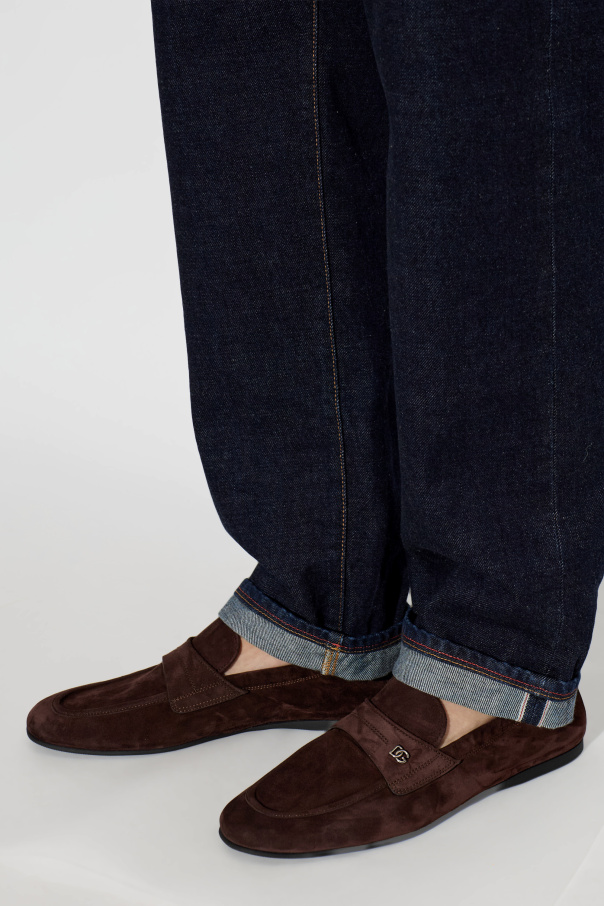 Dolce & Gabbana Sapatos de camurça tipo "loafers"