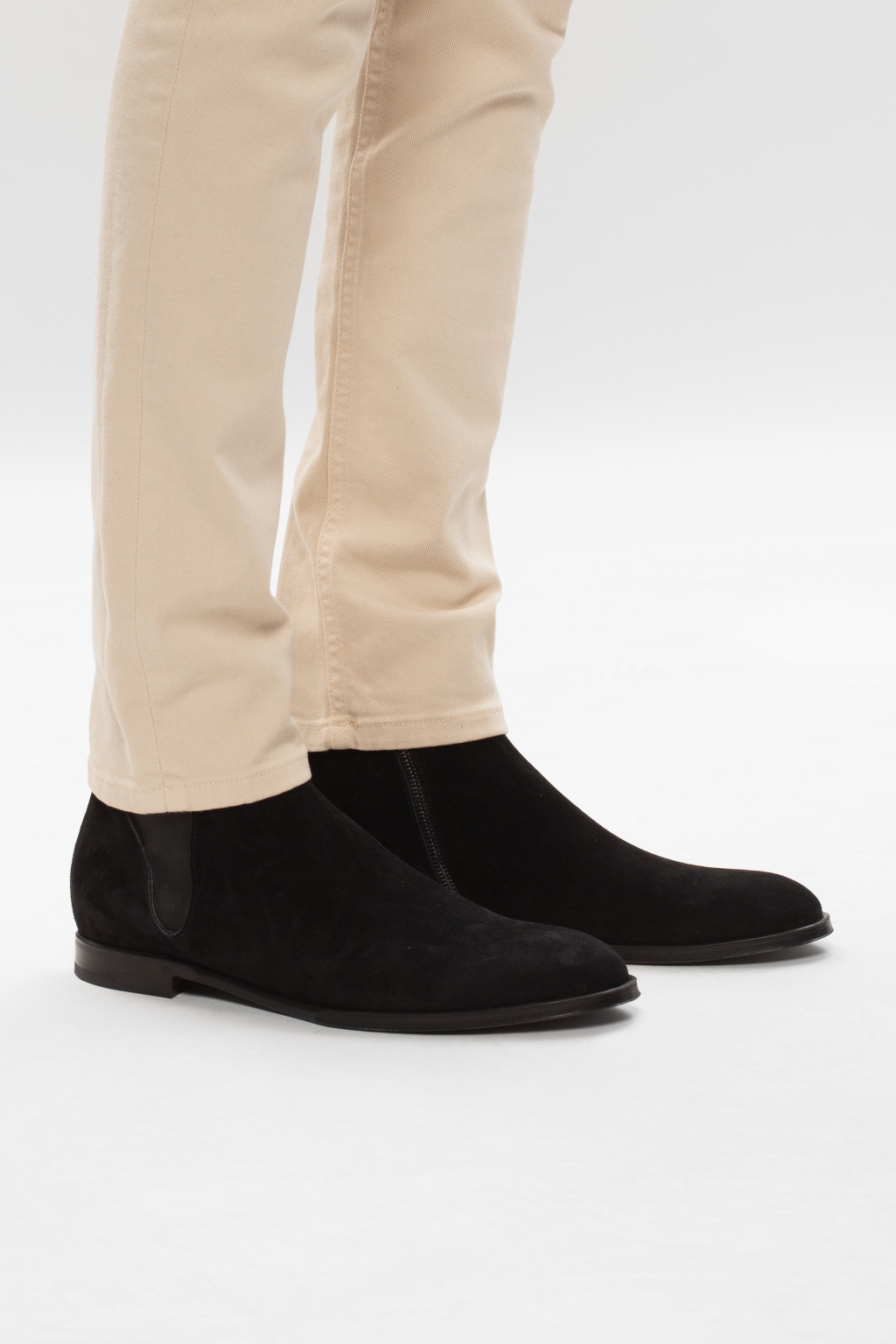 Dolce & Gabbana Suede Chelsea Ankle Boots