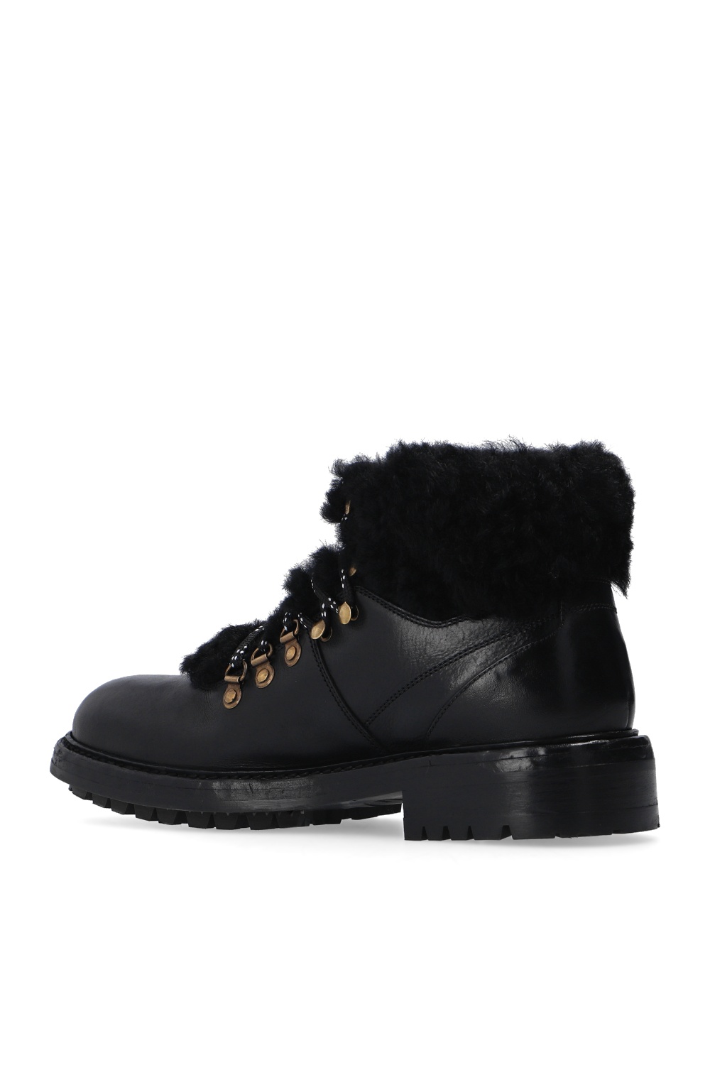 Dolce & Gabbana Wool-trimmed hiking boots