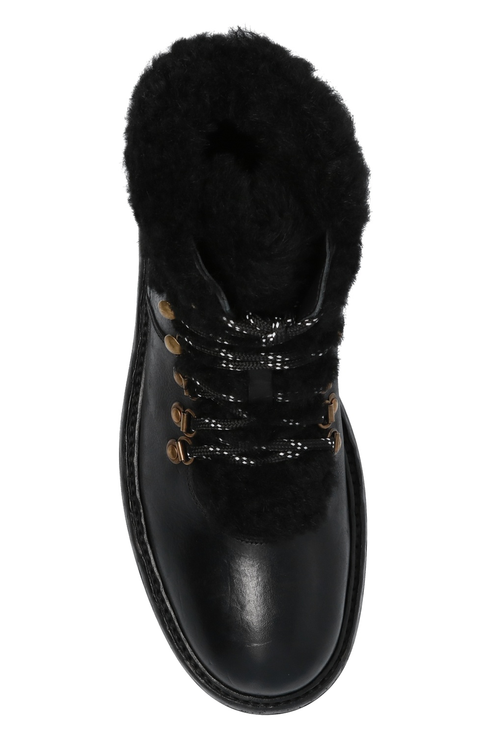 Dolce & Gabbana Wool-trimmed hiking boots