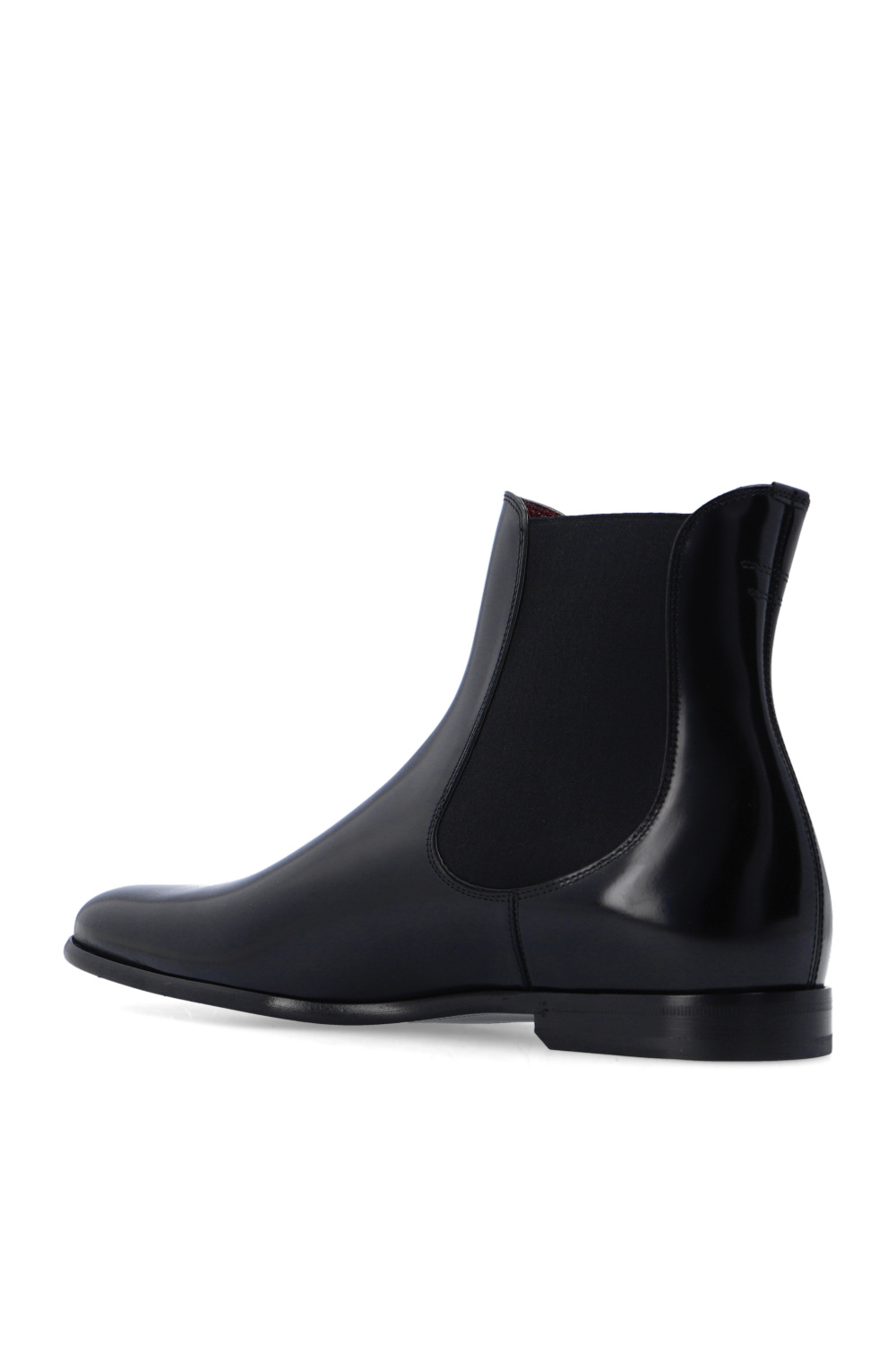 dolce gabbana kids puppe mit spitzenkleid item ‘Raffaello’ leather Chelsea boots