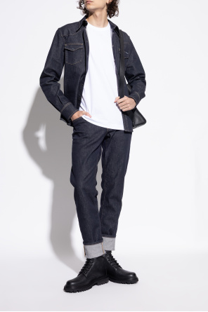 Dolce & Gabbana Skórzane buty za kostkę